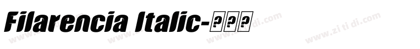 Filarencia Italic字体转换 Filarencia Italic字体转换